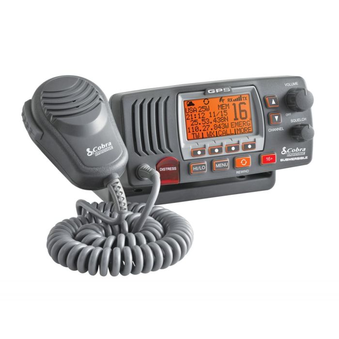 Cobra MR F77B GPS Class-D Fixed Mount VHF Marine Radio