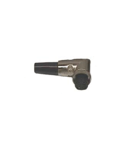 Opek C-5RBX 5 Pin Right Angle Microphone Plug with Rubber Boot